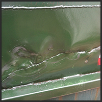 Dumpster tear reapair