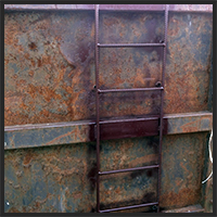 Roll off container ladders repaired and rebuilt